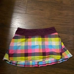 Lululemon mini skirt built in safety shorts